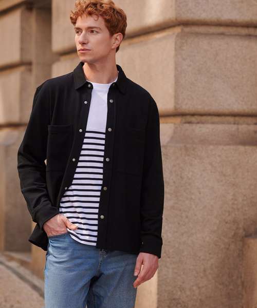 Premium piqué overshirt