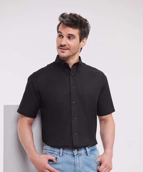 Short sleeve easycare Oxford shirt