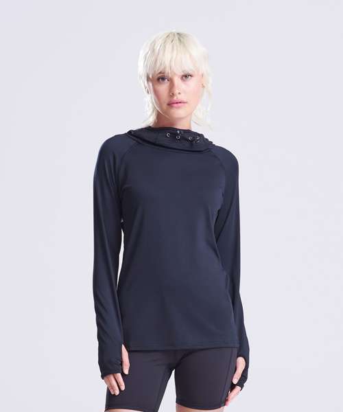 Women's cool cowl neck top