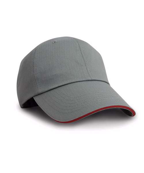 Herringbone cap with sandwich peak