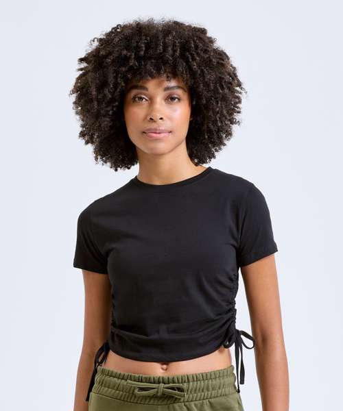Women's TriDri® ruched crop top