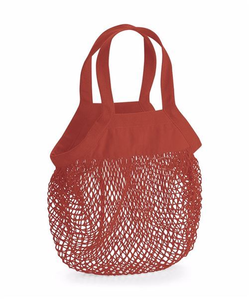 Organic cotton mini mesh grocery bag